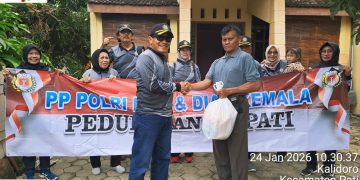 Anggota Terdampak Banjir, PP Polri Pati Konsisten Salurkan Bansos