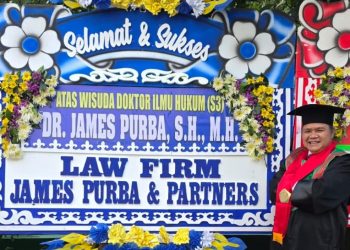 Praktisi Hukum Berprestasi, James Purba, S.H.,M.H Raih Doktor dengan Predikat Sangat Memuaskan