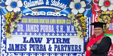 Praktisi Hukum Berprestasi, James Purba, S.H.,M.H Raih Doktor dengan Predikat Sangat Memuaskan