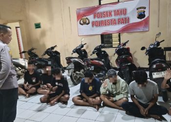 Polsek Tayu Amankan 7 Remaja, Tawuran “Perang Sarung” Berhasil Digagalkan