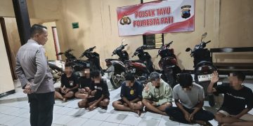 Polsek Tayu Amankan 7 Remaja, Tawuran “Perang Sarung” Berhasil Digagalkan