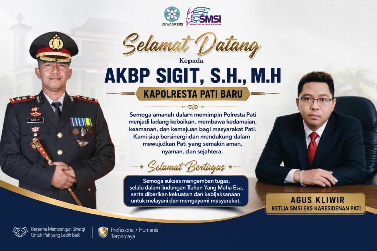 Kapolresta Pati Baru, SMSI Apresiasi AKBP Sigit