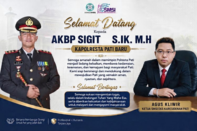 Kapolresta Pati Baru, SMSI Apresiasi AKBP Sigit
