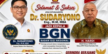 Dr. Sudaryono Eng., M.M, MBA Naik Jadi Kepala BGN, H. Hardi : Semoga Program Gizi Makin Maju