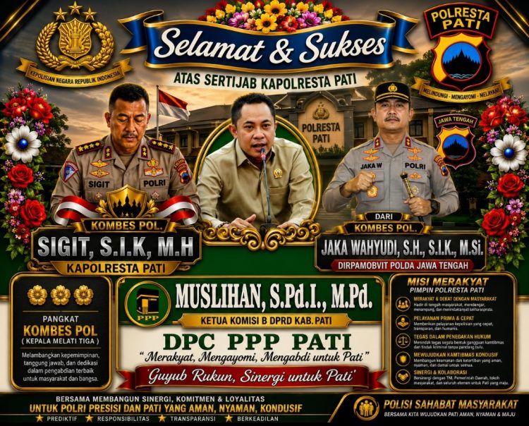 Guyub Rukun Menggema, Muslihan Warnai Sertijab Kapolresta Pati