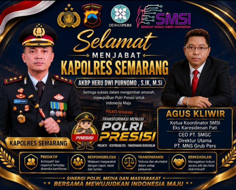 Kapolres Semarang Berganti AKBP Heru , Agus Kliwir Dorong Sinergi Polri dan Pers Makin Solid