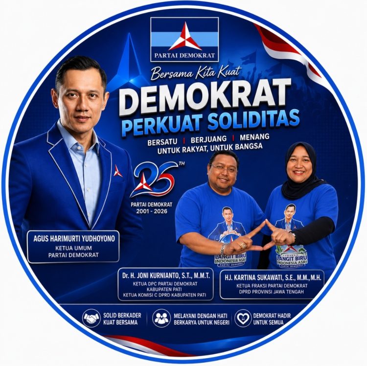 Joni Kurnianto : HUT ke-25 Partai Demokrat Momentum Bangkit dan Makin Solid