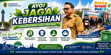 Alun-alun Pati Bersih Saat Pekan Kreasi, Ini Pesan Penting Plt Bupati