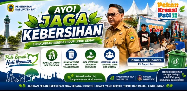 Alun-alun Pati Bersih Saat Pekan Kreasi, Ini Pesan Penting Plt Bupati