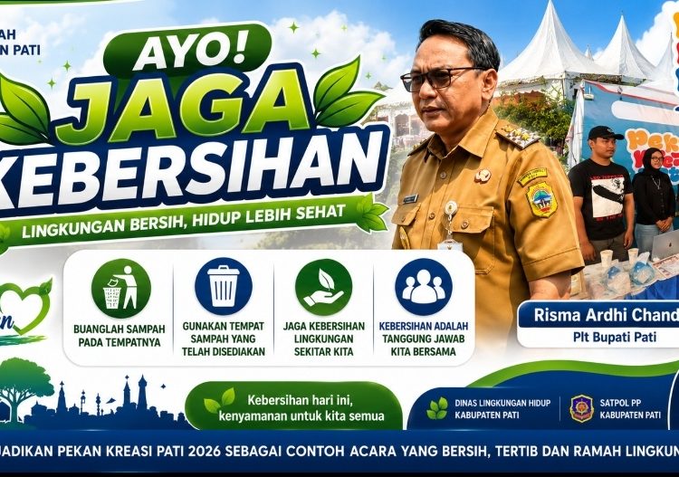 Alun-alun Pati Bersih Saat Pekan Kreasi, Ini Pesan Penting Plt Bupati