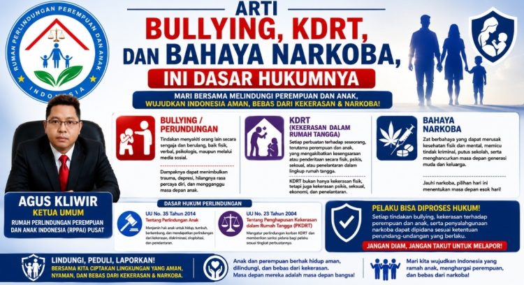 Agus Kliwir : Stop Bullying, Stop KDRT dan Selamatkan Generasi Emas Indonesia dari Narkoba