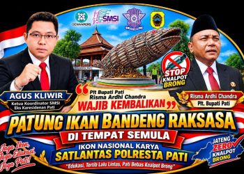 Bukan Sekadar Patung Ikan Bandeng, Agus Kliwir Minta Plt Bupati Pati Kembalikan Ikon Knalpot Brong di Alun – Alun