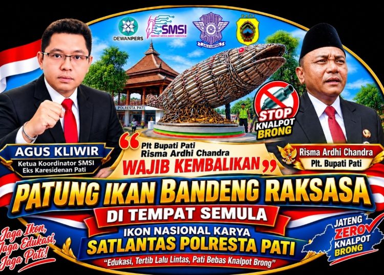 Bukan Sekadar Patung Ikan Bandeng, Agus Kliwir Minta Plt Bupati Pati Kembalikan Ikon Knalpot Brong di Alun – Alun