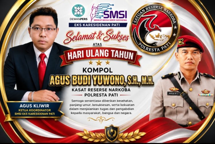 HUT Kasat Narkoba Polresta Pati, Agus Kliwir Dorong Penguatan Sinergi Lawan Narkotika