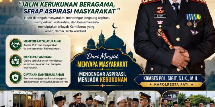 Dari Masjid ke Mapolsek, Kapolresta Pati Pastikan Polisi Siap Layani Masyarakat