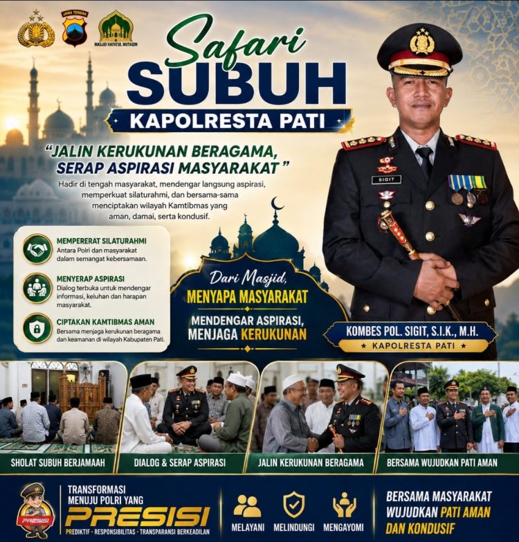 Dari Masjid ke Mapolsek, Kapolresta Pati Pastikan Polisi Siap Layani Masyarakat