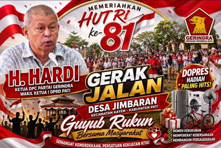 Doorprize Jadi Magnet, H. Hardi : HUT RI ke-81 di Desa Jimbaran Penuh Kegembiraan