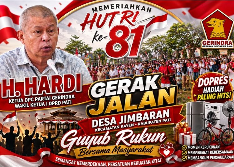 Doorprize Jadi Magnet, H. Hardi : HUT RI ke-81 di Desa Jimbaran Penuh Kegembiraan