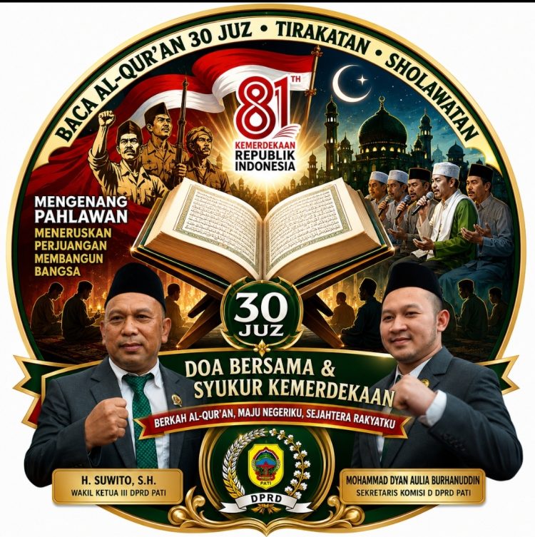Kenang Jasa Pahlawan, H. Suwito Isi HUT RI ke-81 dengan Khataman Al-Qur’an 30 Juz