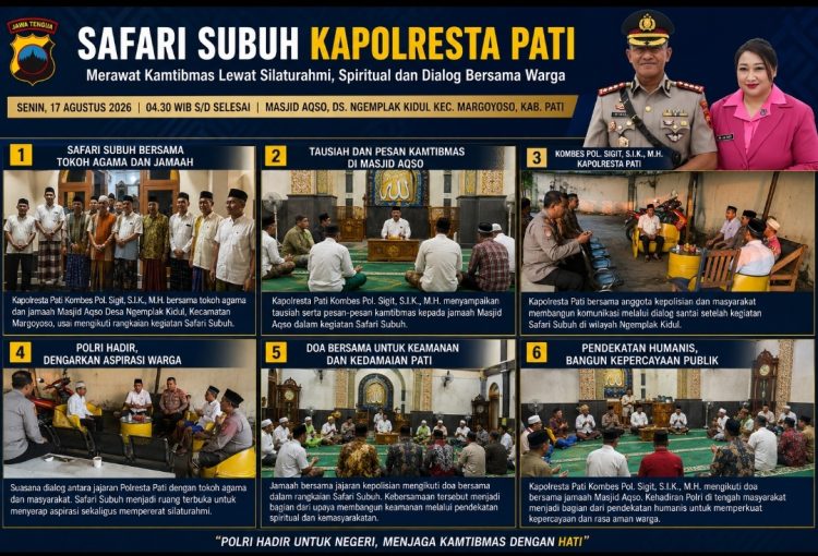 Dari Subuh untuk Negeri, Kapolresta Pati Rawat Keamanan Lewat Silaturahmi