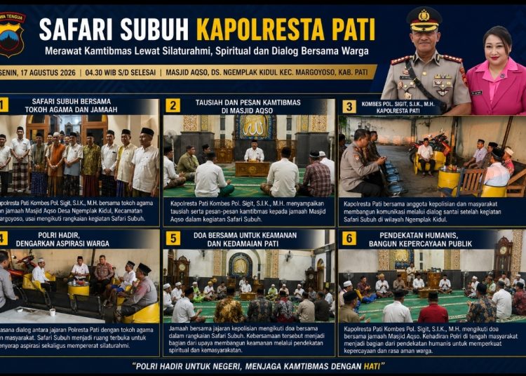 Dari Subuh untuk Negeri, Kapolresta Pati Rawat Keamanan Lewat Silaturahmi