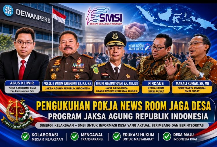 News Room Jaga Desa Meledak ke Lima Provinsi, SMSI Perkuat Pengawasan dan Informasi Desa