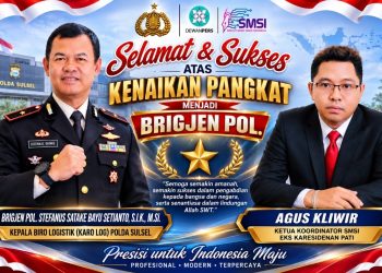 Emban Amanah Baru, Agus Kliwir Apresiasi Kenaikan Pangkat Brigjen Pol Stefanus Satake