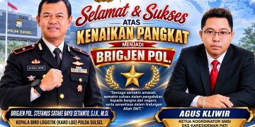 Emban Amanah Baru, Agus Kliwir Apresiasi Kenaikan Pangkat Brigjen Pol Stefanus Satake