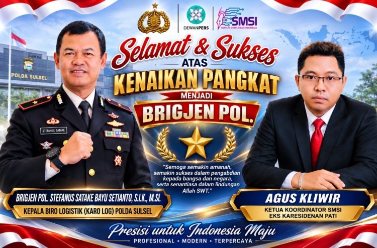 Emban Amanah Baru, Agus Kliwir Apresiasi Kenaikan Pangkat Brigjen Pol Stefanus Satake
