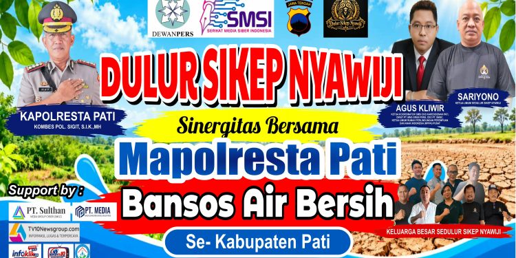 20 Tangki Air Bersih Siap Disalurkan, Dulur Sikep Nyawiji, SMSI dan Polresta Pati Bergerak Bantu Warga