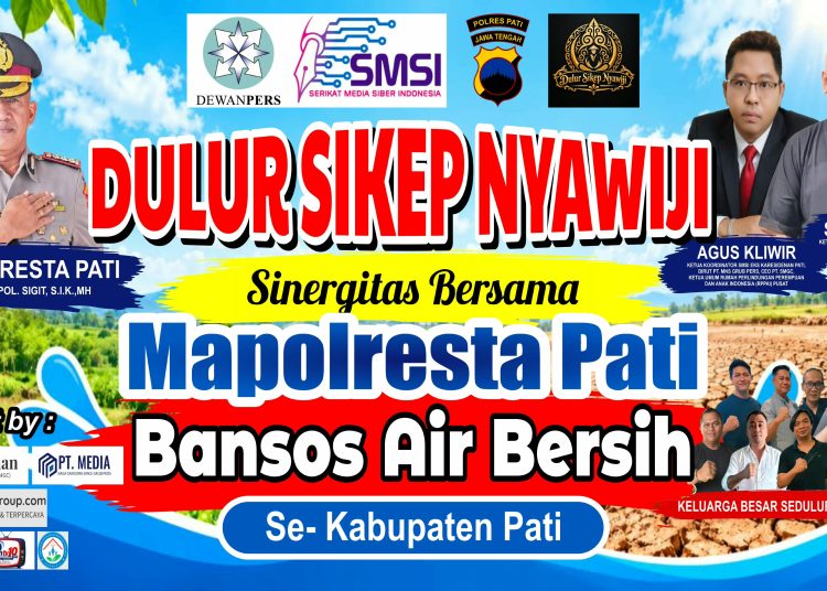 20 Tangki Air Bersih Siap Disalurkan, Dulur Sikep Nyawiji, SMSI dan Polresta Pati Bergerak Bantu Warga