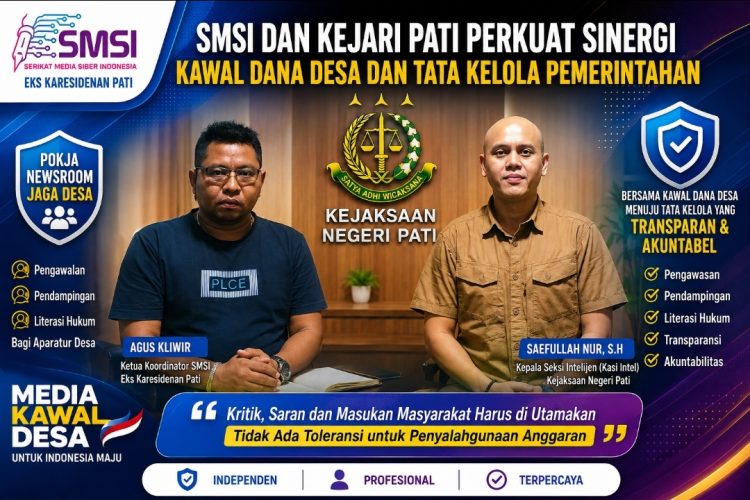 SMSI dan Kejari Pati Perkuat Newsroom Jaga Desa, Media Diminta Aktif Kawal Pemerintahan