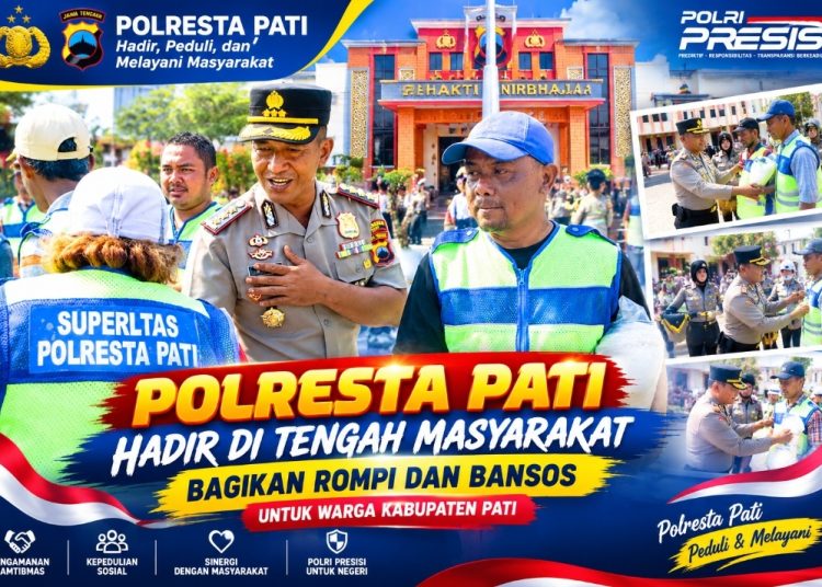 Viral Humanis! Kapolresta Pati Pasangkan Rompi ke Warga