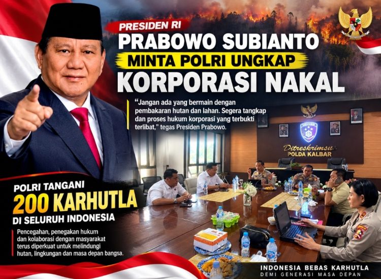 Pesan Tegas Presiden RI soal Karhutla, Korporasi Terbukti Bersalah Harus Diproses