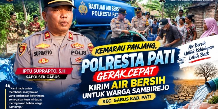 Warga Sambirejo Terima Bantuan di 3 Titik, Polsek Gabus Turun