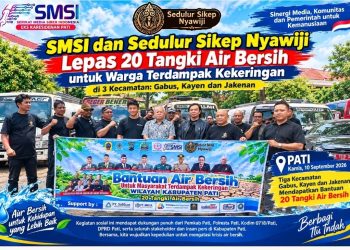 Staf Ahli Bupati Pati Apresiasi SMSI dan Sedulur Sikep Nyawiji Salurkan 20 Tangki Air Bersih ke Warga