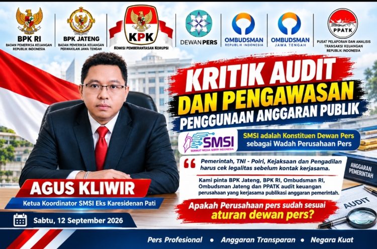 SMSI Dorong Pengawasan Anggaran Publikasi Pemerintah, BPK hingga KPK Diminta Perhatikan Tata Kelola