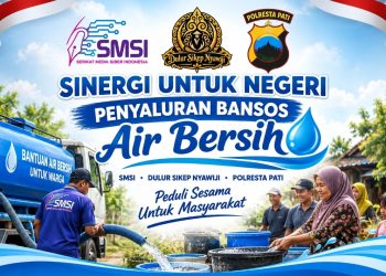 Gerak Bersama Hadapi Kekeringan, SMSI, Dulur Sikep dan Polresta Pati Turun Tangan