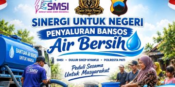 Gerak Bersama Hadapi Kekeringan, SMSI, Dulur Sikep dan Polresta Pati Turun Tangan