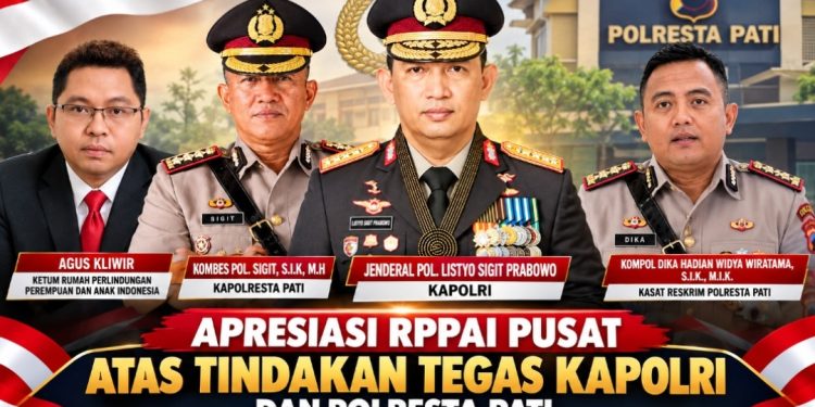 RPPAI Pusat Apresiasi Kapolri dan Polresta Pati Usai Tetapkan Tersangka Kasus Dugaan KDRT