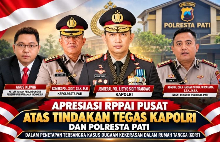 RPPAI Pusat Apresiasi Kapolri dan Polresta Pati Usai Tetapkan Tersangka Kasus Dugaan KDRT