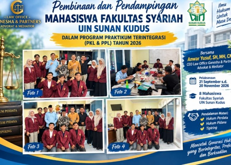 Law Office Ganesha & Partners Buka Ruang Belajar, 8 Mahasiswa UIN Sunan Kudus Jalani PKL