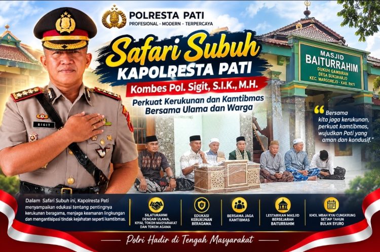Waspadai Gangguan Kamtibmas, Kapolresta Pati Gandeng Warga Perkuat Kerukunan