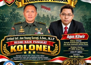 Dari Letkol Jadi Kolonel, Jon Young Saragi Terima Apresiasi Agus Kliwir