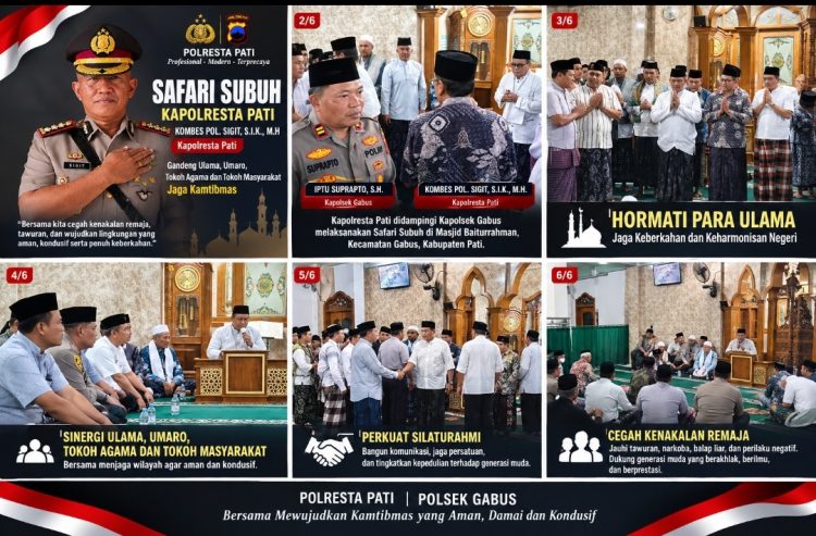 Lima Pesan Kapolresta Pati Saat Safari Subuh