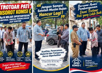 Rp14 Miliar untuk Trotoar Pati, Komisi C Pertanyakan Hasilnya
