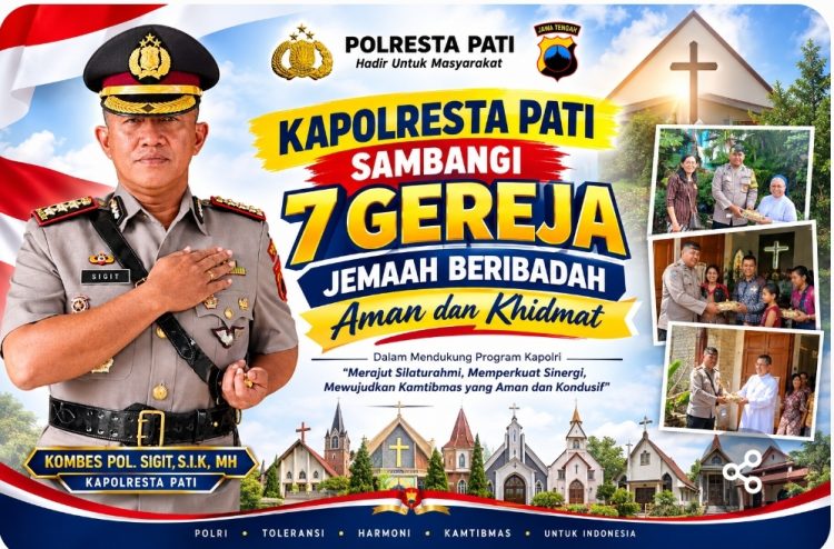 Minggu Kasih di Wilayah Pati, Kapolresta Perkuat Kerukunan Umat Beragama