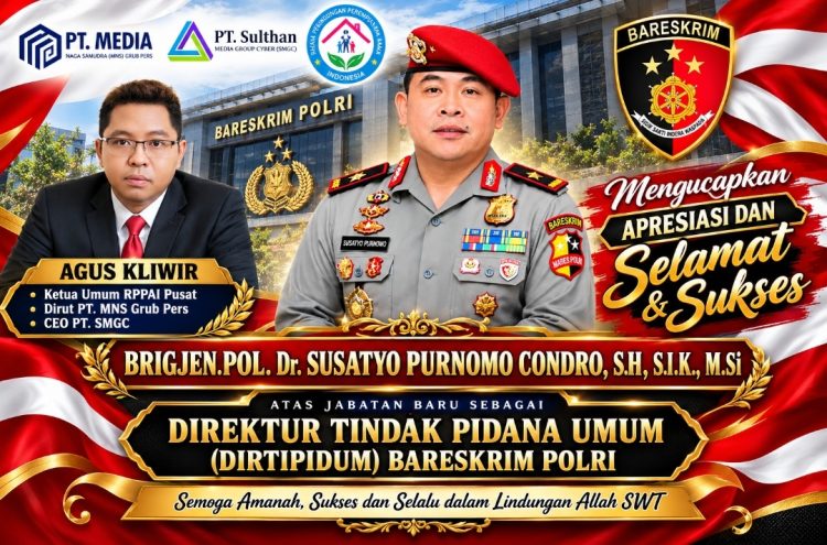 Agus Kliwir Apresiasi Brigjen Susatyo Jadi Dirtipidum Bareskrim Polri, Harapkan Penegakan Hukum Makin Profesional