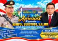 Apresiasi Kompol Suroyoto, Agus Kliwir : Integritas Polri Kunci Kepercayaan Masyarakat