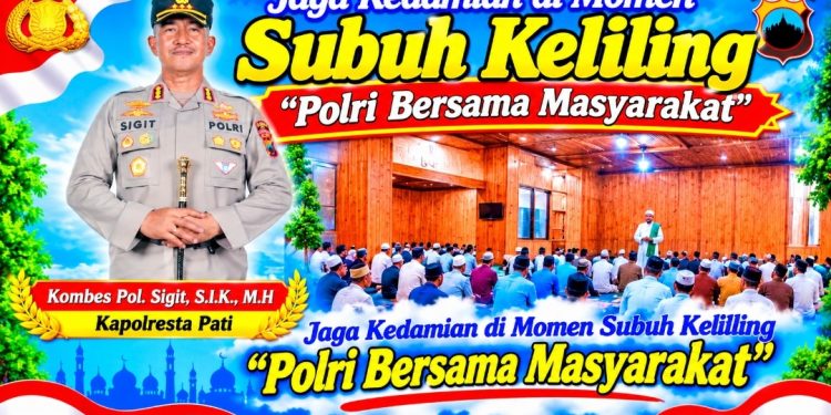 Kerukunan dan Keamanan Subuh Keliling, Kapolresta Pati Peduli Sosial